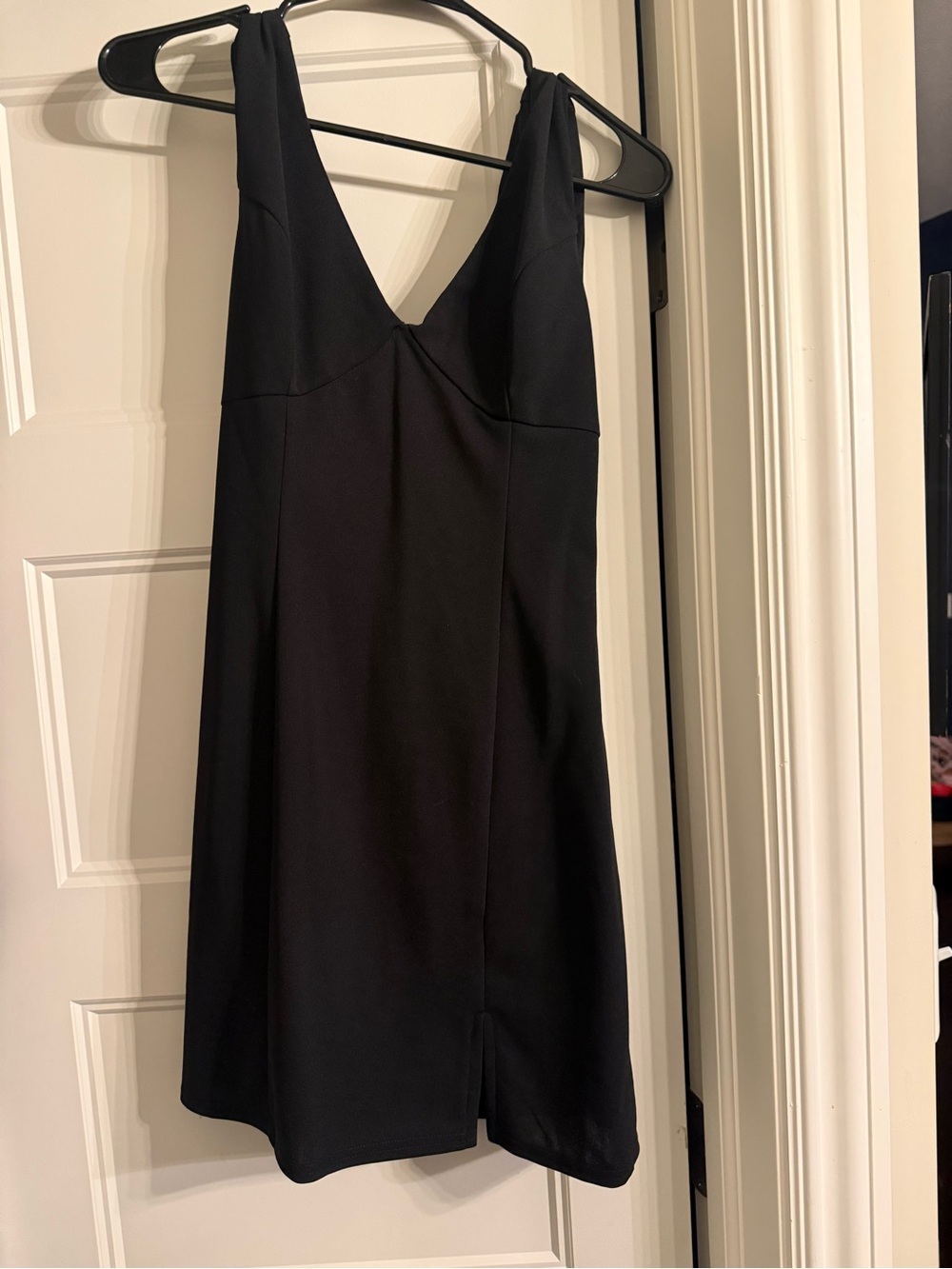 Altar'd State Black V-Neck Mini Dress